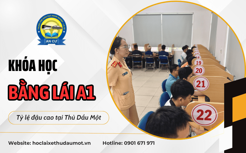 khóa học bằng lái xe máy A1 Thủ Dầu Một